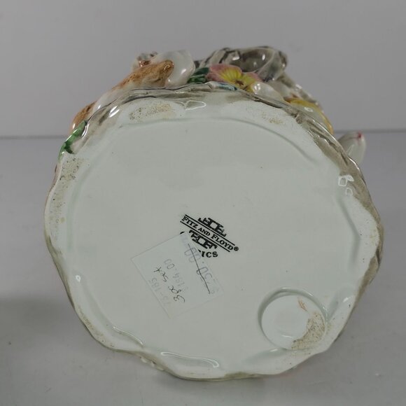 Vintage Fitz & Floyd Woodland Spring Chipmunk Squirrel Small Canister Jar *Chip* - Picture 6 of 10